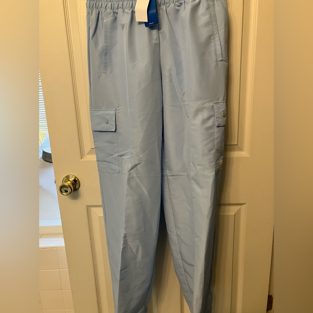 adidas Light Blue Cargo Track Pants
